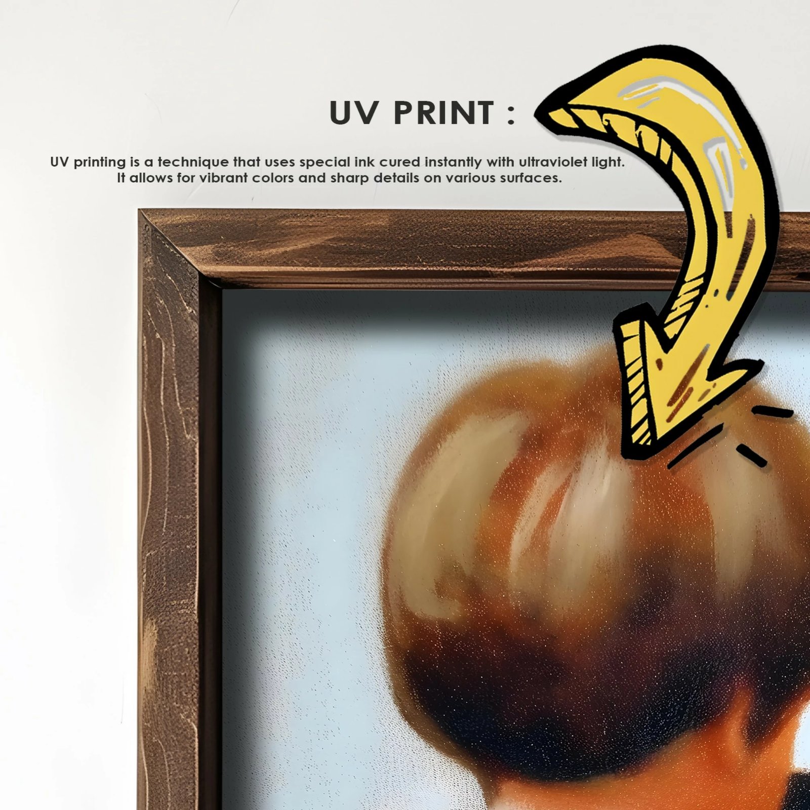 Pikturë dekorative me kornizë MDF, Wallity, GE224-L, shumëngjyrëshe