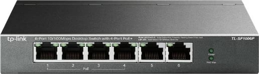 Switch TP-LINK TL-SF1006P, 6 porta, 4x PoE+, Desktop, i zi