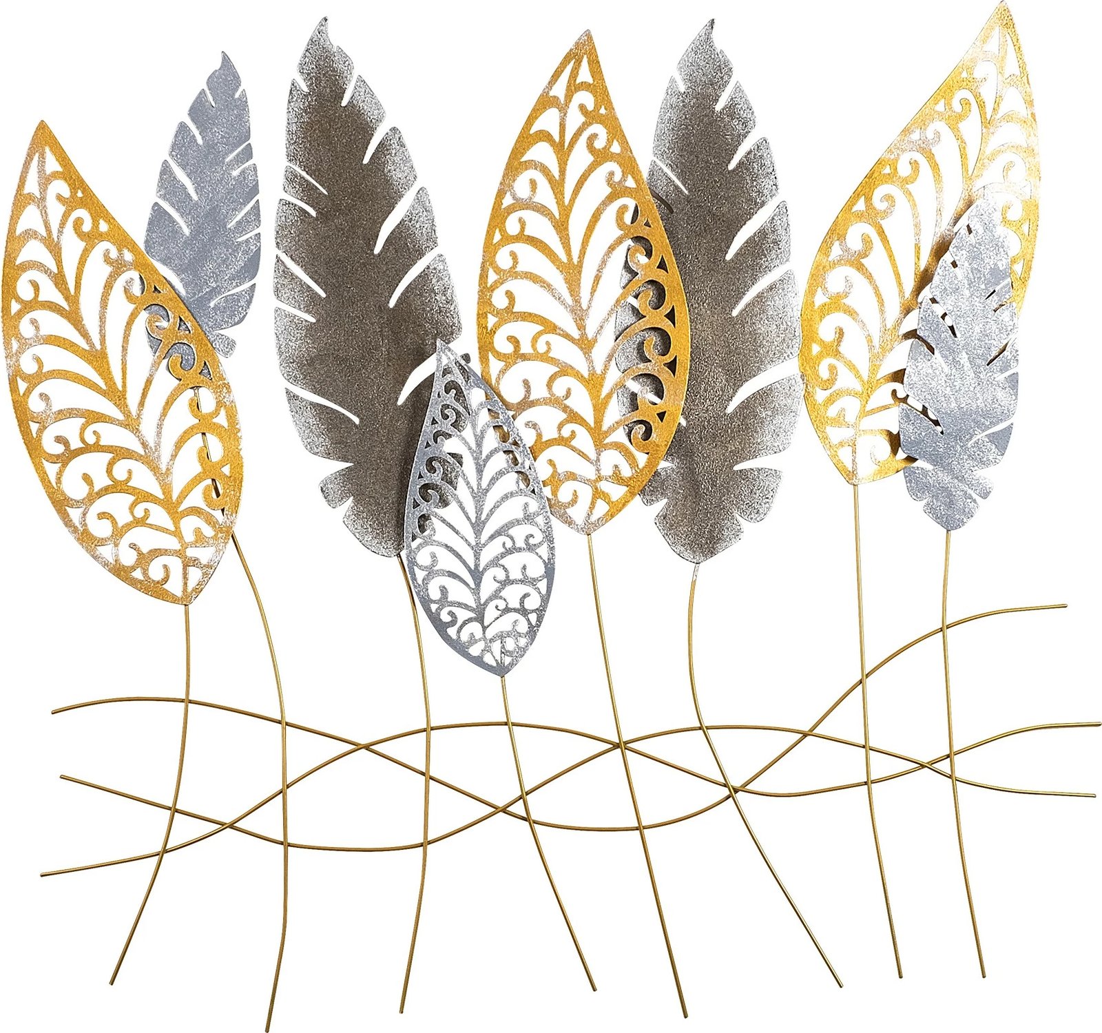 Aksesor dekorativ metalik për mur Wallity, Kosmer