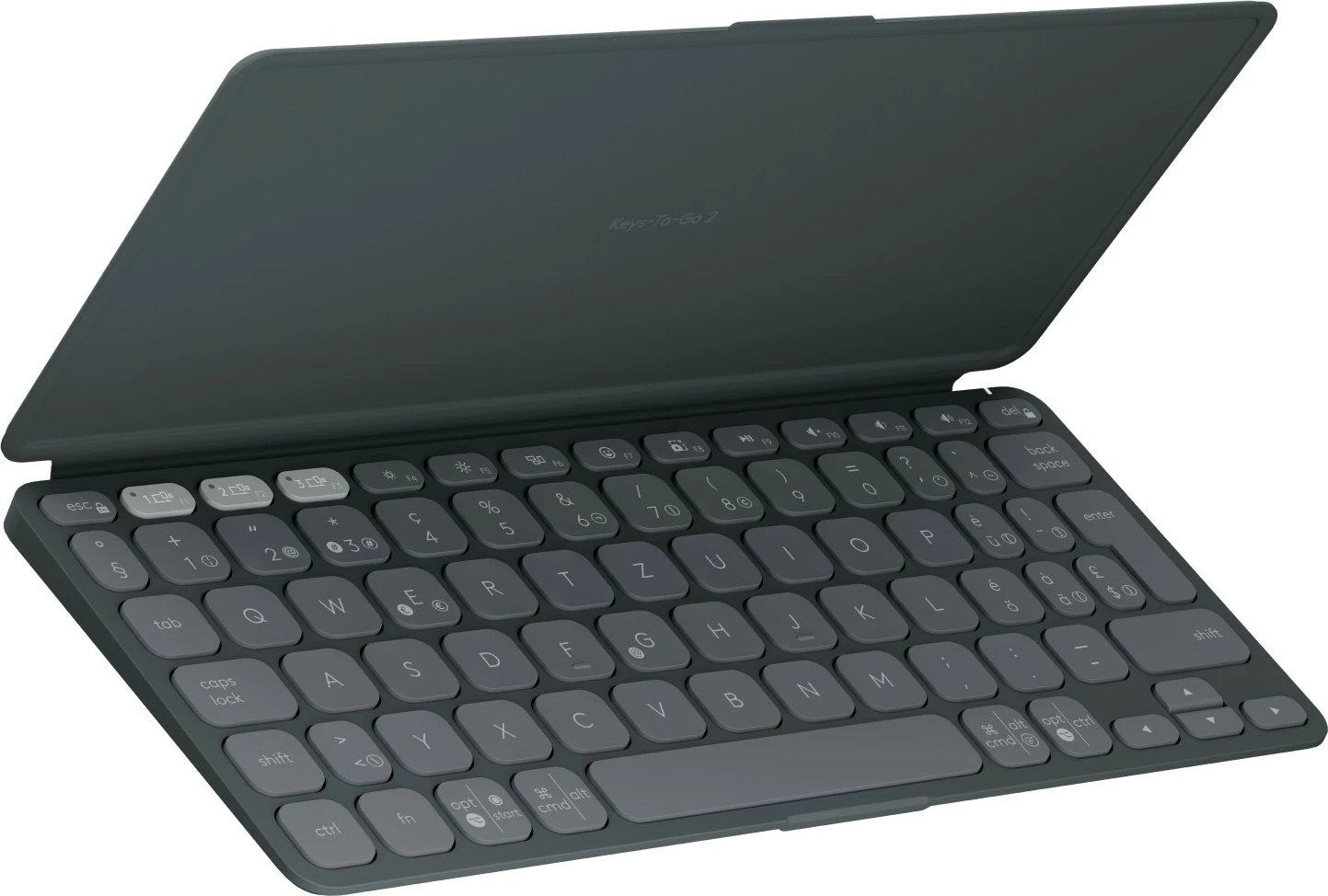 Tastierë Logitech KEYS-TO-GO 2, portative, wireless, gri e errët