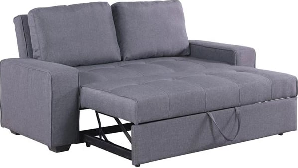 Divan/Shtrat Kanna 2 vendesh FH3082.10 me pëlhurë gri 176x102x91 cm