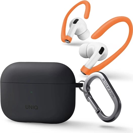 Mbështjellës UNIQ Nexo për AirPods Pro 2 me Ear Hooks, Gri