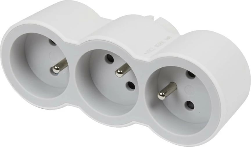 Ndarës elektrik Legrand 049433, 3x2P+Z, tip Schuko, i bardhë