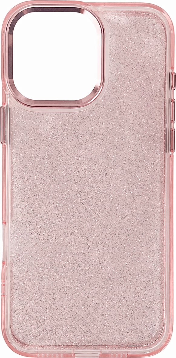 Mbështjellës Hurtel Glitter Case për iPhone 16 Pro Max, rozë me shkëlqim