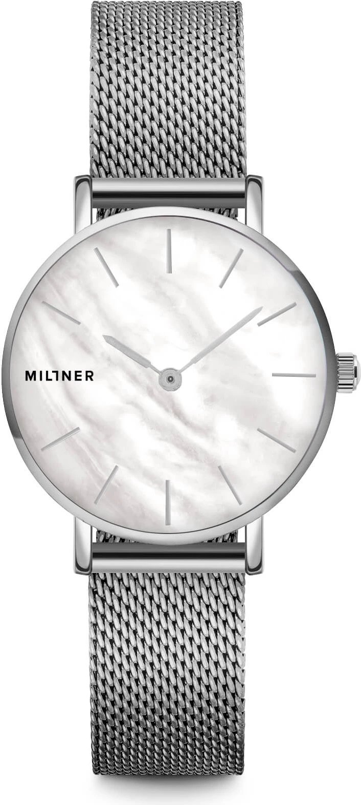 Orë dore MILLNER 8425402504888 për femra, e argjendtë
