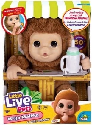 Lodra majmun COBI Little Live Pets, MO-26613, Kafe