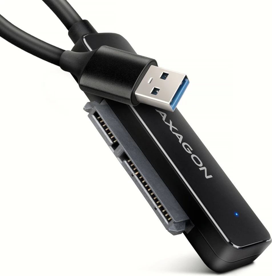 Adapter AXAGON ADSA-FP2A, USB-A 5Gbps, për HDD/SSD 2.5", i zi