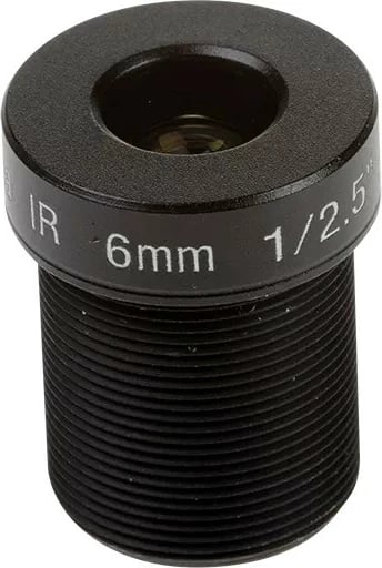 Objektiv kamere Axis M12 6mm P39-R Series, paketim 10 copë, zi