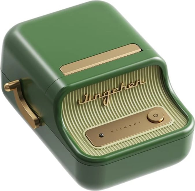 Shtypës etiketash portabël, Niimbot, B21 Pro, 300 dpi, gjerësi printimi 20-50 mm, Bluetooth, bateri 1500 mAh, jeshile e errët