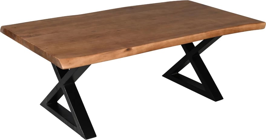 Tavolinë kafeje MINGLE, ngjyrë arre, e zezë, 115x60x42cm