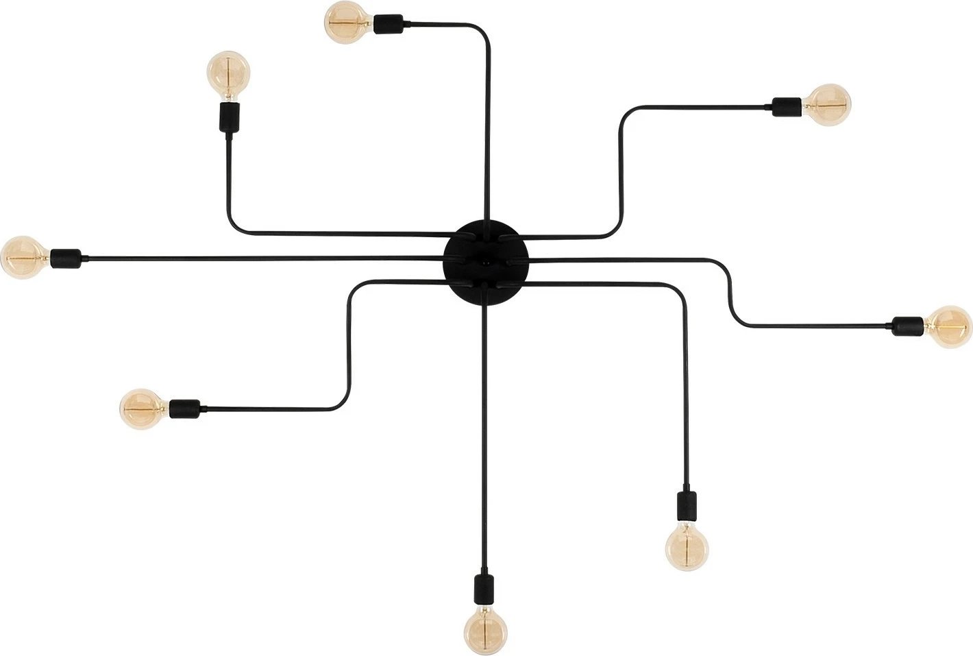Llambë tavani industriale Opviq, Truva - N-697, ngjyrë e zezë, 190x15cm