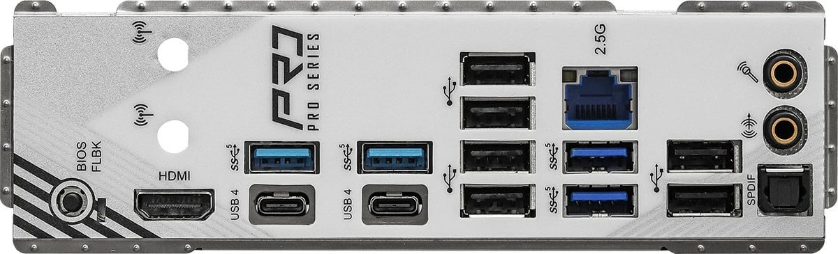 Pllakë amë ASRock X870 PRO RS, AMD, Socket AM5, DDR5-SDRAM, 256 GB, e bardhë