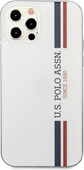 Mbështjellës U.S. Polo Assn. USHCP12LPCUSSWH për iPhone 12 Pro Max, Tricolor, Bardhë