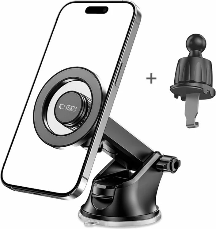 Mbështjellës magnetik për veturë Tech-Protect N51, MagSafe, i zi