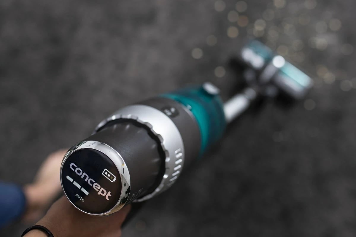 Fshesë elektrike Concept VP6110, 2-në-1, pa kabllo, 2.5 Ah, E zezë Fshesë elektrike Concept VP6110, 2-në-1, pa kabllo, 2.5 Ah, E zezë