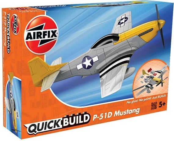Model plastik avion Airfix QUICKBUILD Mustang P-51D, J6016