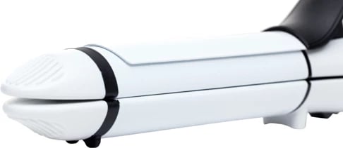 Piaster flokësh 2-në-1, Adler AD 2104, pllaka alumini me veshje qeramike 11x3 cm, diametër 32 mm, 45–55W, kabllo rrotulluese 360°, prizë Tip C (16A), e bardhë