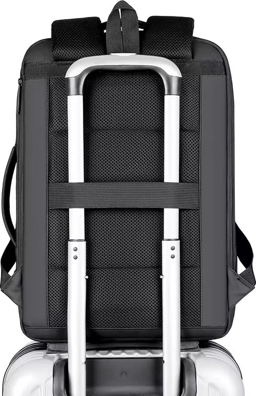 Çantë shpine, 45x30x10-15 cm, e zezë