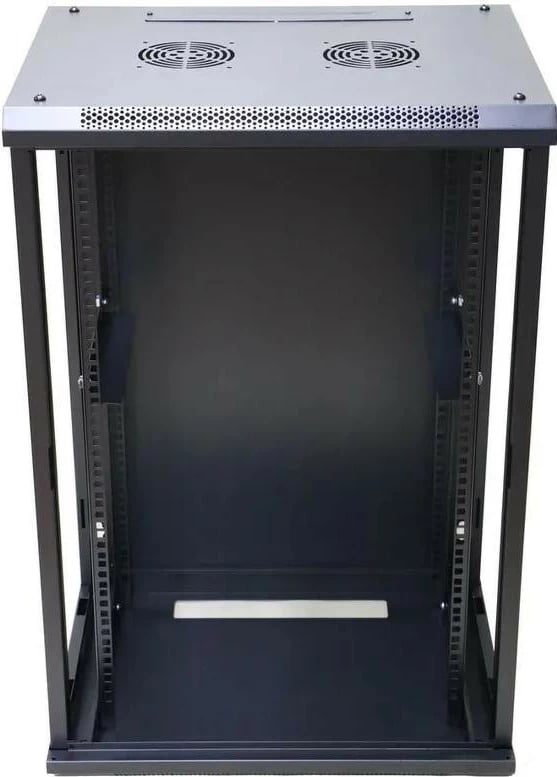 Kasë rack Extralink 15U, 600x450, e zezë, montim në mur