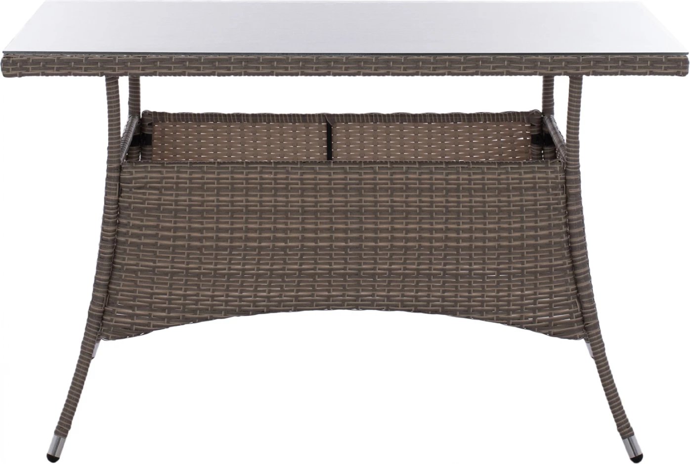 Tavolinë metalike Military rattan gri FH5141.31 120x70x75 cm