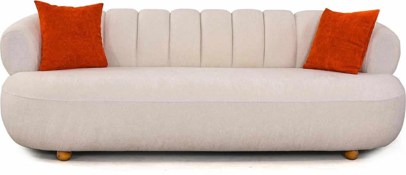 Divan treshe Atelier del Sofa, New Roma, i bardhë