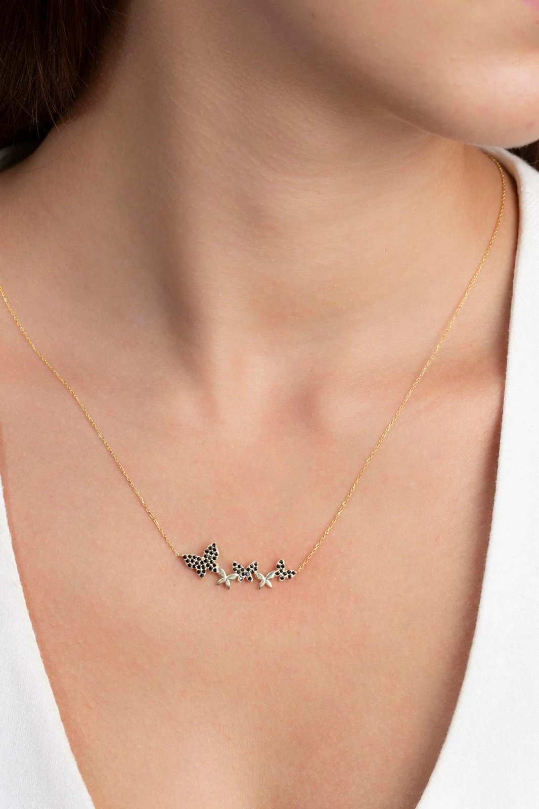 Varëse argjendi me flutura, ngjyrë ari, Jumeon, ELKSLVR7813A