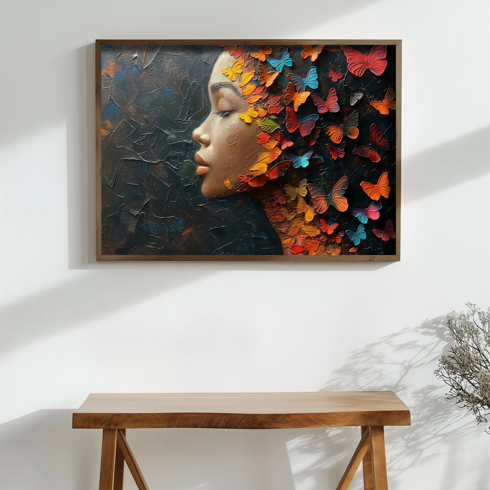 Pikturë dekorative me kornizë MDF, shumëngjyrëshe, Wallity, GE243-L