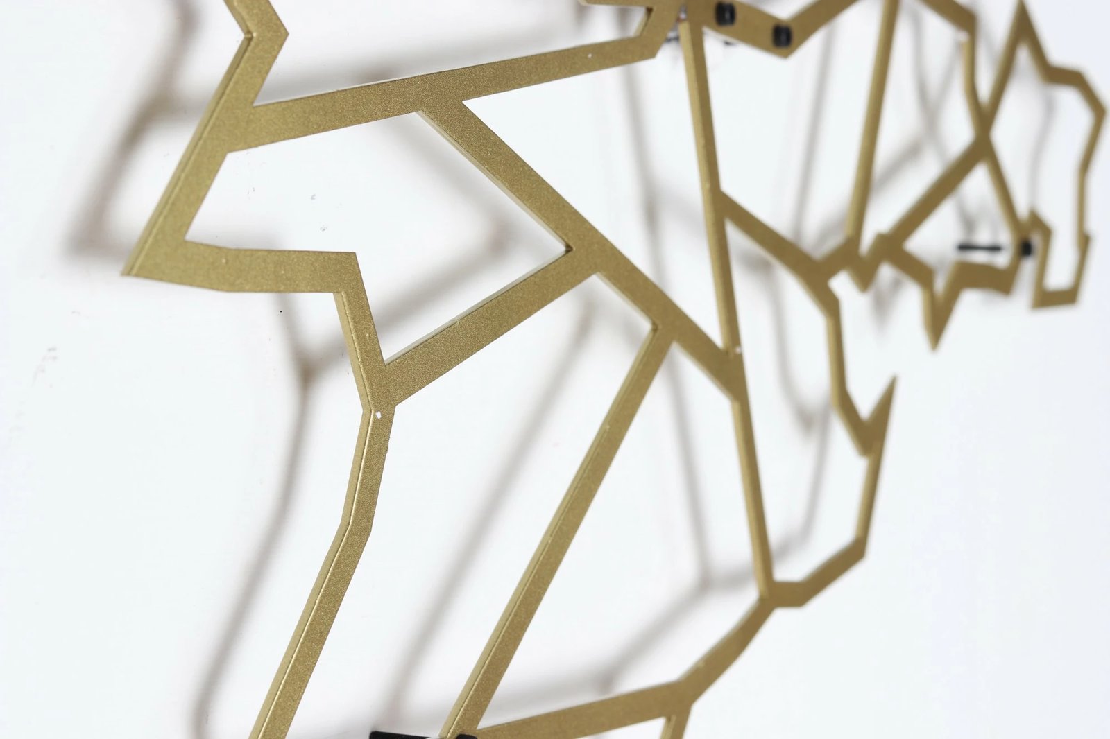 Aksesor dekorativ metalik për mur, hartë bote, ngjyrë ari, Wallity, XL