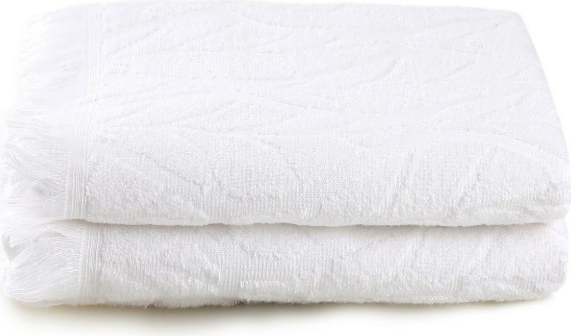 Set peshqirësh për duar (2 copë), Mijölnir, Leaf, e bardhë Set peshqirësh për duar (2 copë), Mijölnir, Leaf, e bardhë