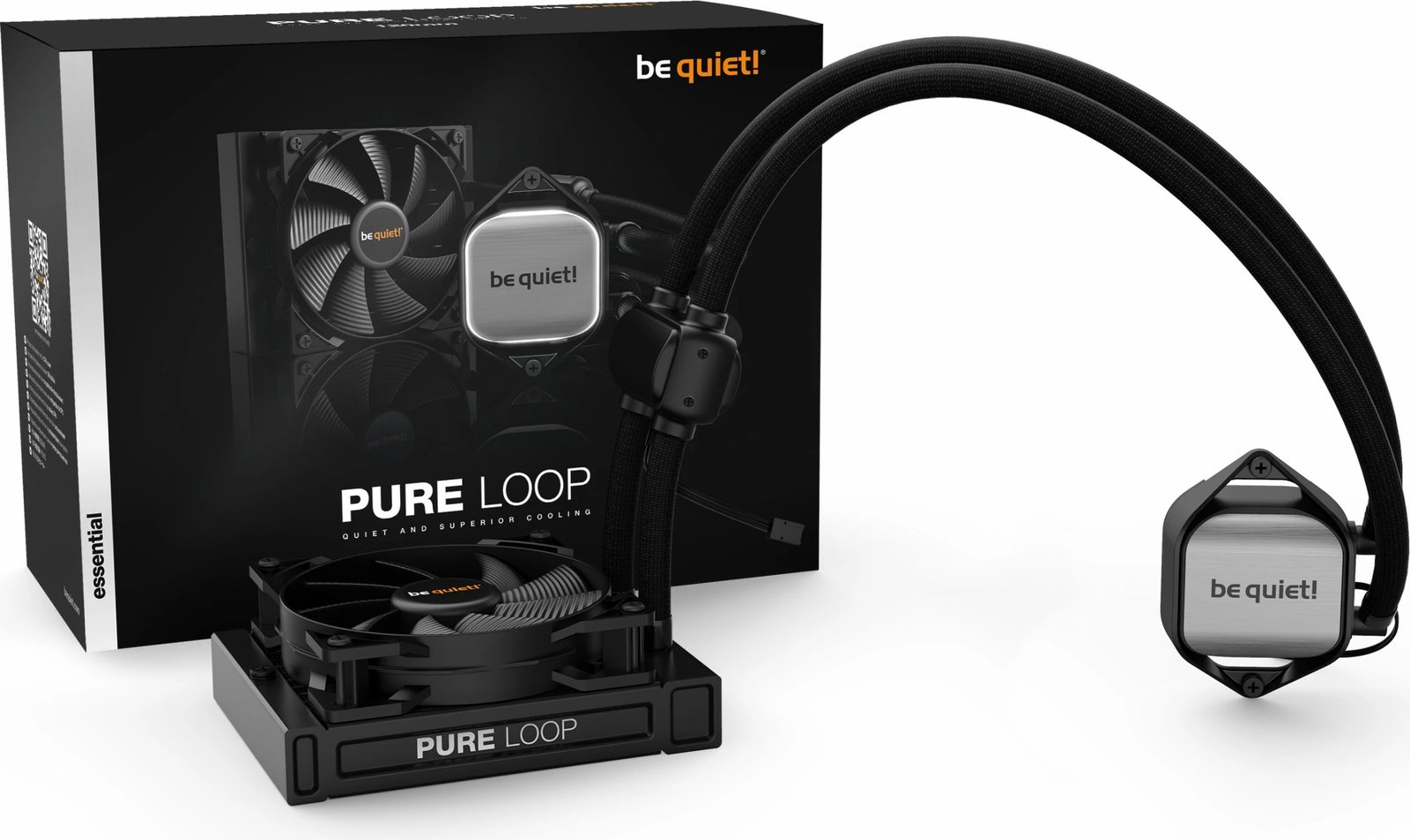 Ftohës uji CPU be quiet! PURE LOOP 120mm, IC Intracom, LED bardhë, i zi