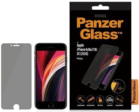 Xham mbrojtës PanzerGlass Standard Super+ privacy për iPhone 6/6s/7/8/SE 2020/SE 2022