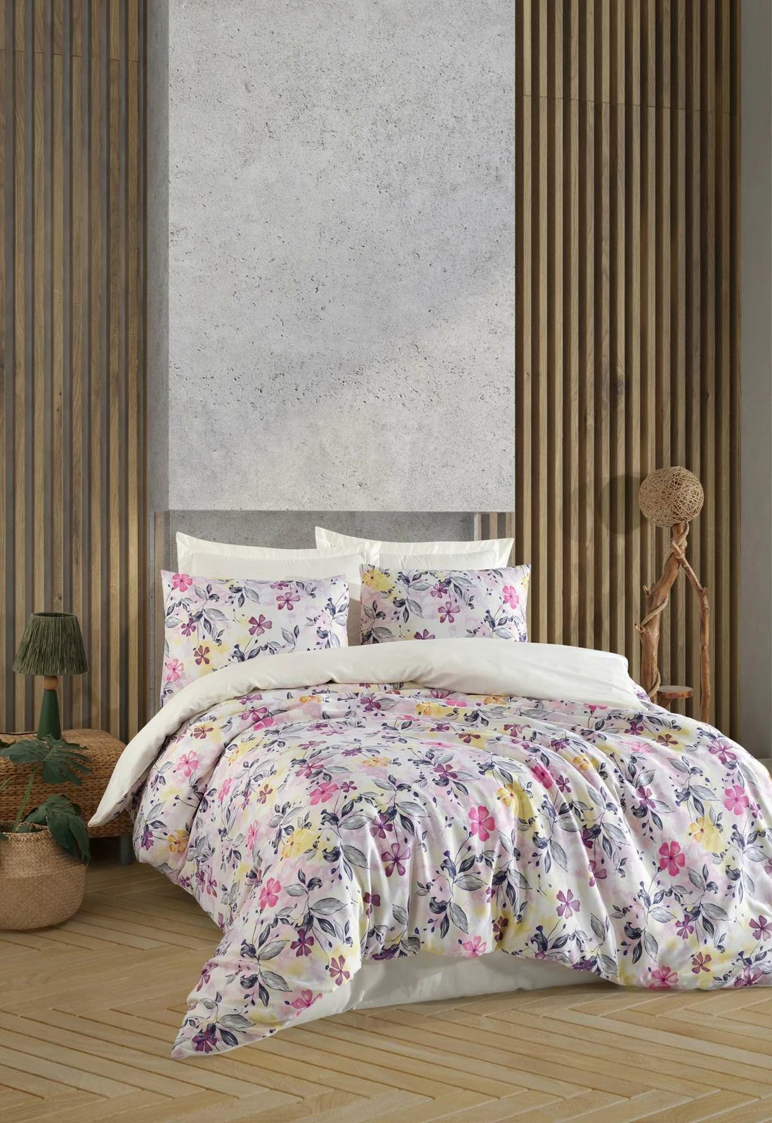 Set mbulesë për jorgan King Satin, L'essentiel Luna, ngjyrë lejla