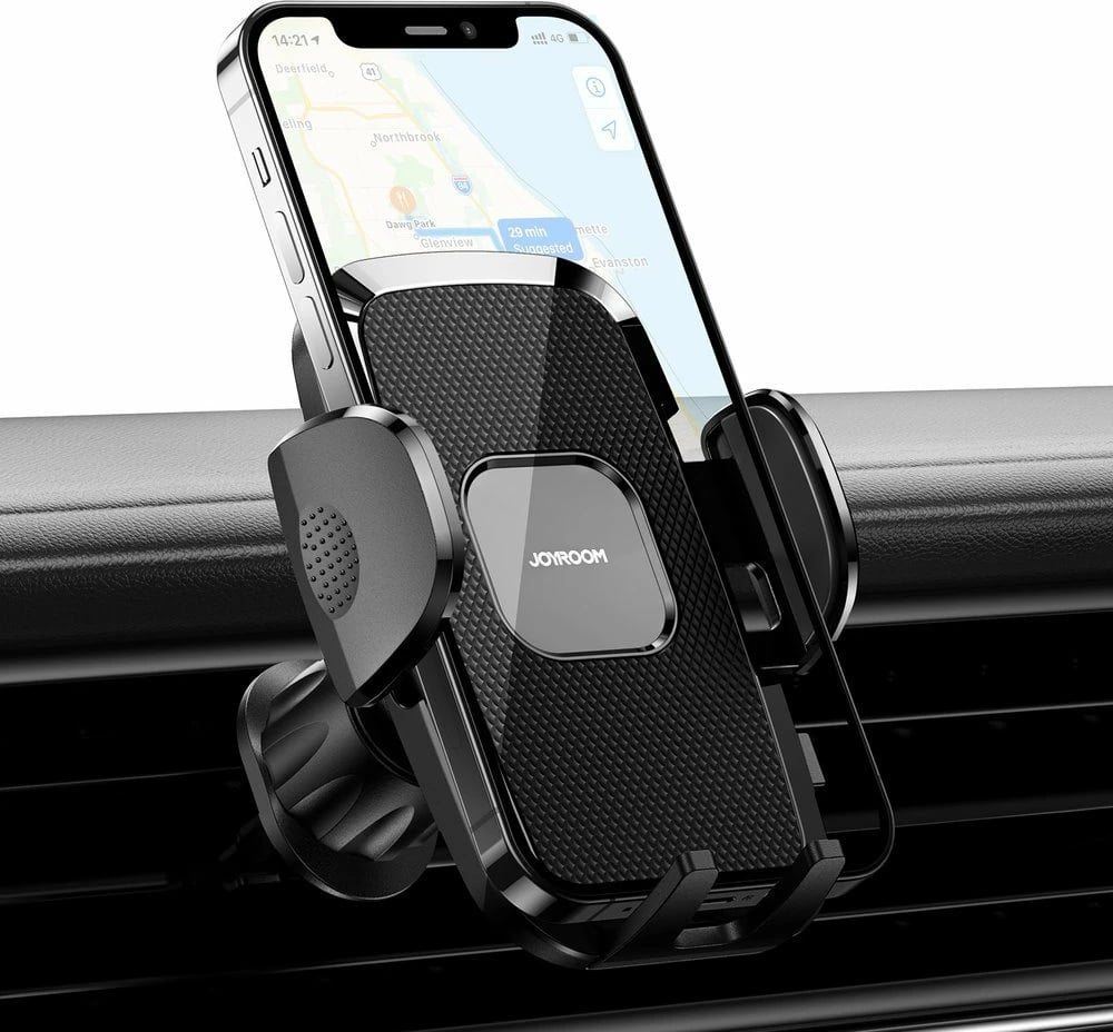 Mbajtës telefoni për veturë Joyroom JR-ZS259, për grilë ajri, i zi
