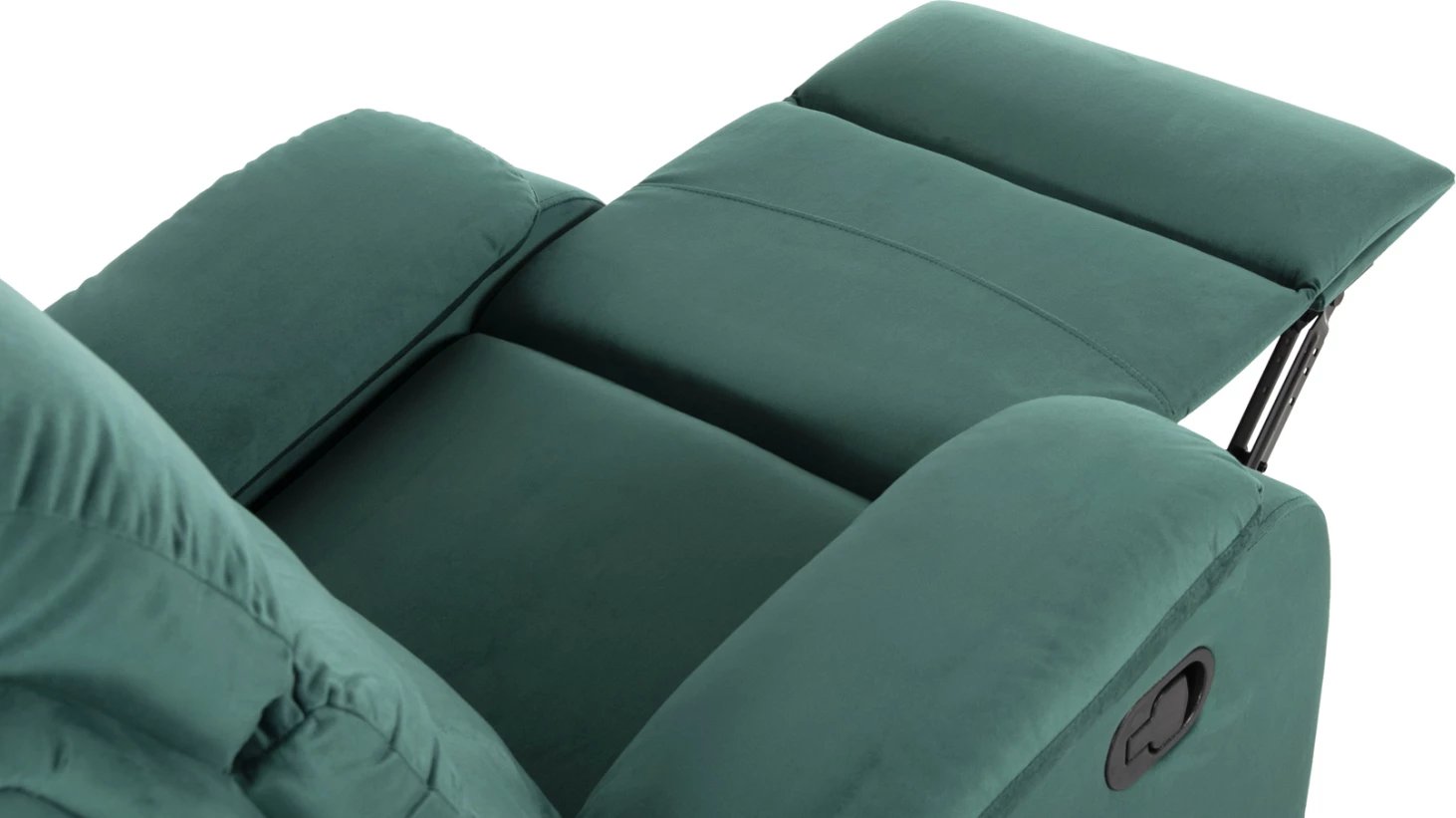 Karrige relaksuese YASUMU, ngjyrë selvi, kadife, 80x93x100H cm