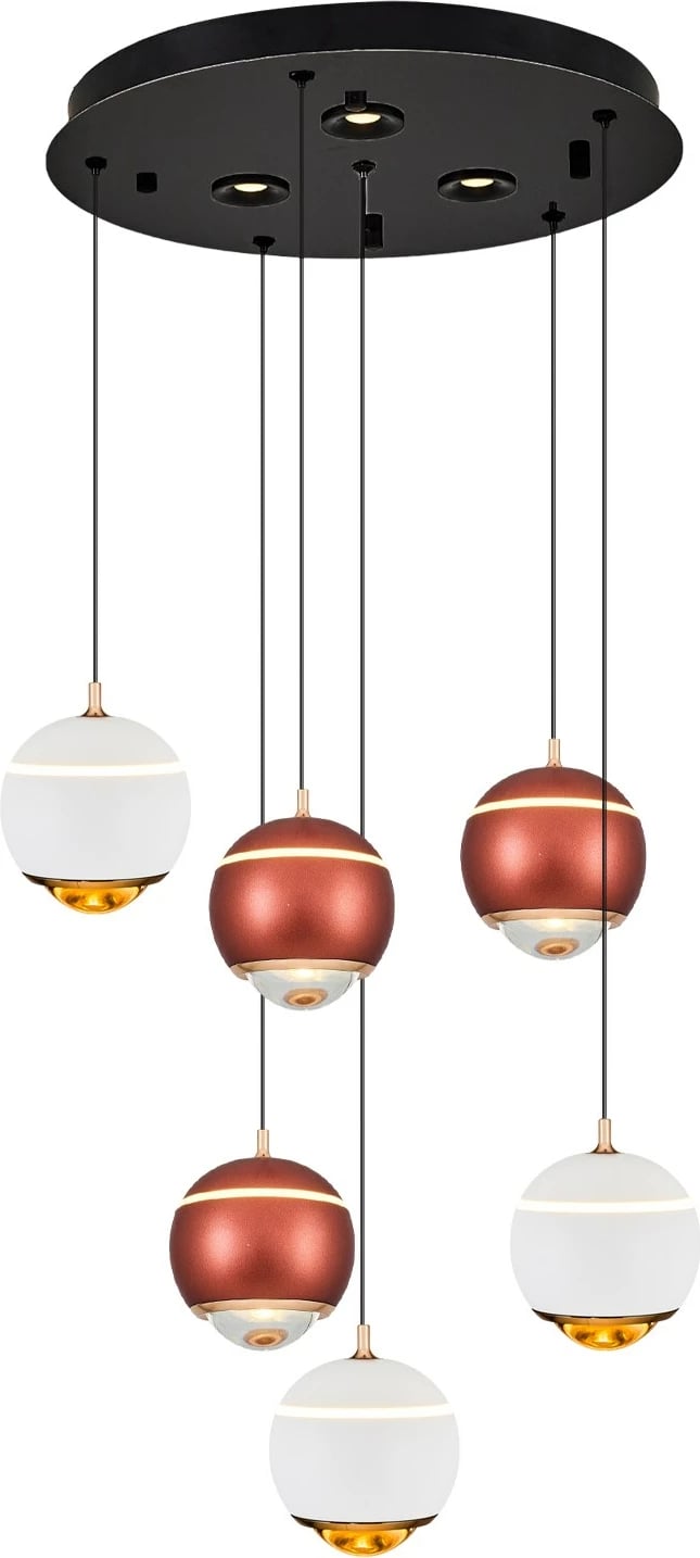 Llambë tavani Opviq, 2806-6A-0104, e bardhë dhe kafe