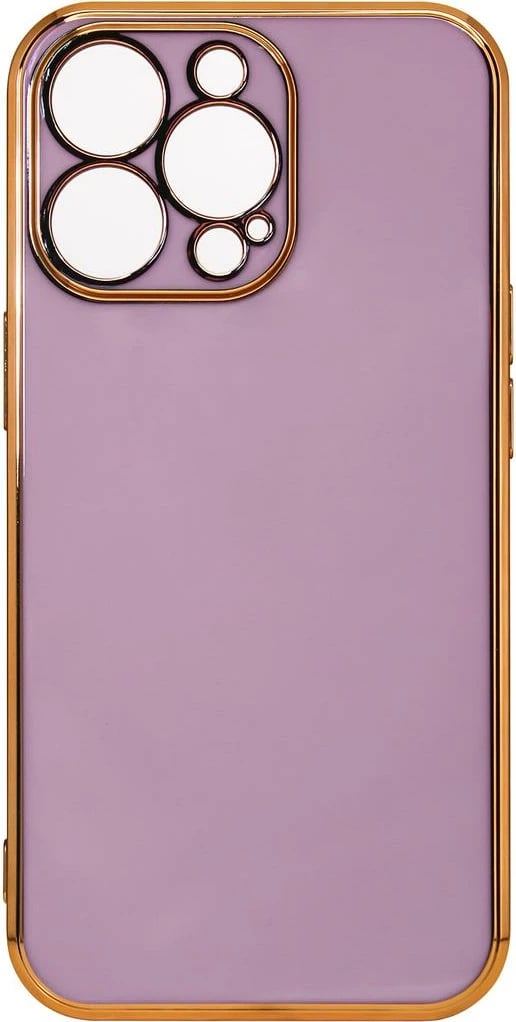 Mbështjellës Hurtel Fashion Case për Xiaomi Redmi Note 11, TPU, Vjollcë me kornizë të artë