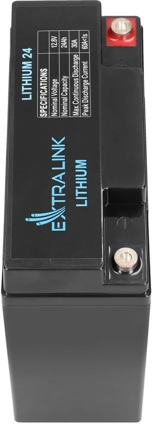Bateri LiFePO4 Extralink EX.30424, 24Ah, 12.8V, e zezë Bateri LiFePO4 Extralink EX.30424, 24Ah, 12.8V, e zezë