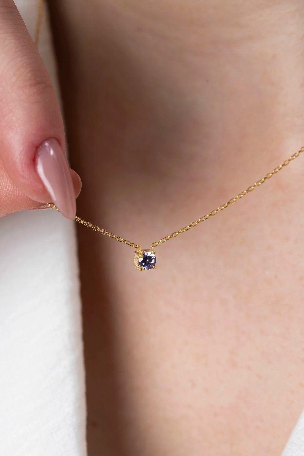 Qafore argjendi Elika Silver, TFNY65235, ngjyrë lejla