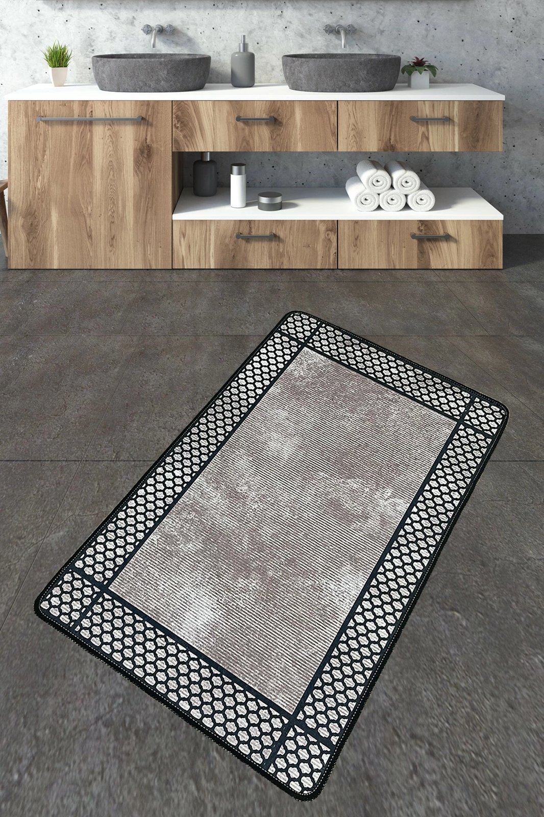 Tapet banje Mijölnir, Beja, shumëngjyrësh, 70x120cm