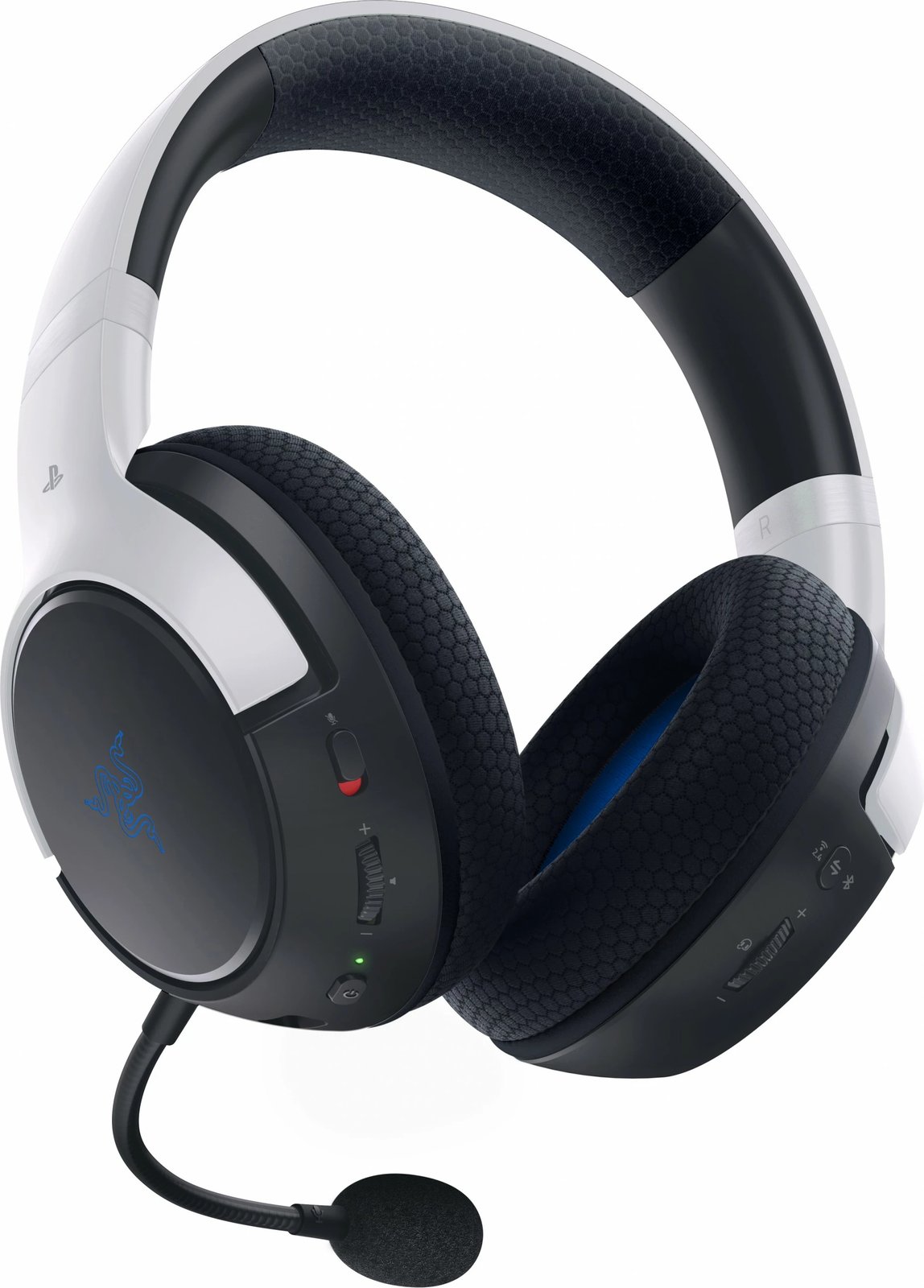 Headset Razer Kaira për Playstation, Wireless, 20 - 20000 Hz, Gaming, 363 g, Black, Blue, White