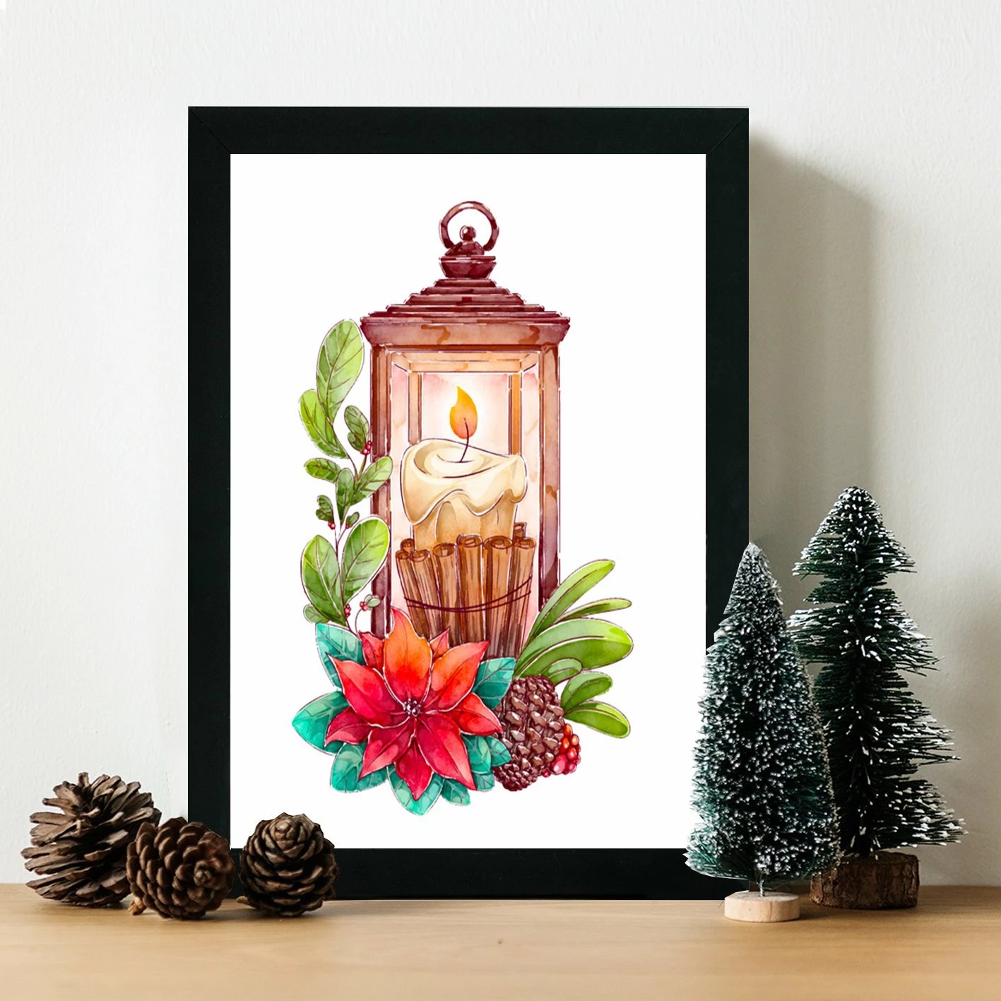 Pikturë dekorative me kornizë, MDF, shumëngjyrëshe, Wallity, SC4963113