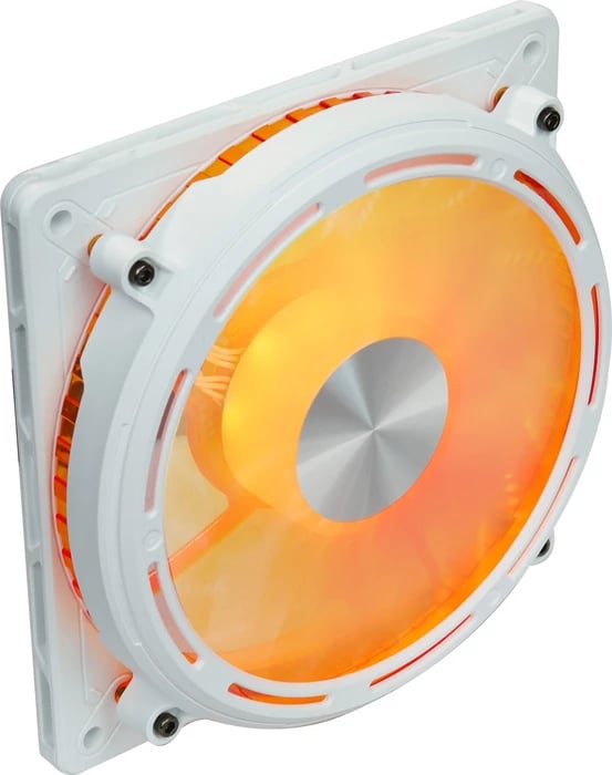Ventilator kasë kompjuteri 120 mm ARGB PWM, Darkflash DE8, bearing hidraulik, i bardhë, single