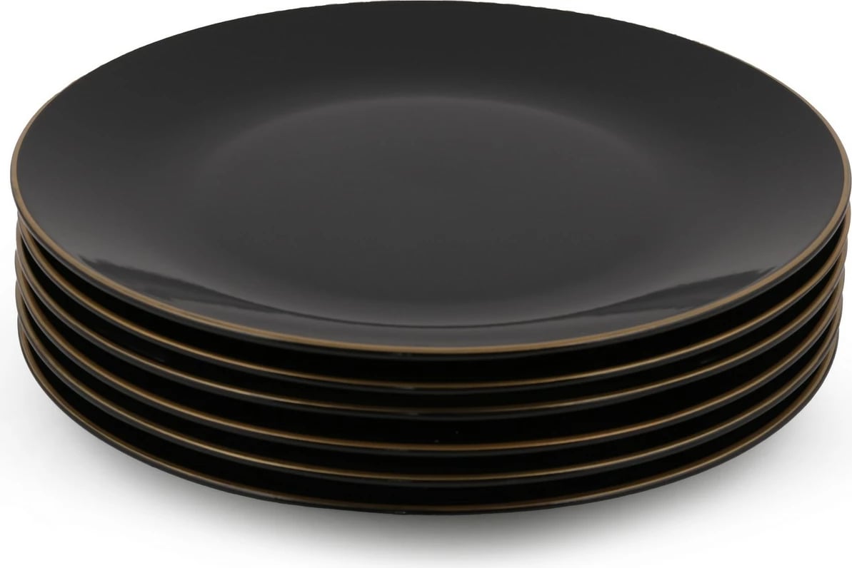 Set pjatash shërbimi (6 copë), Hermia Concept, ST040106F650A841600MAS3T00, ngjyrë e zezë