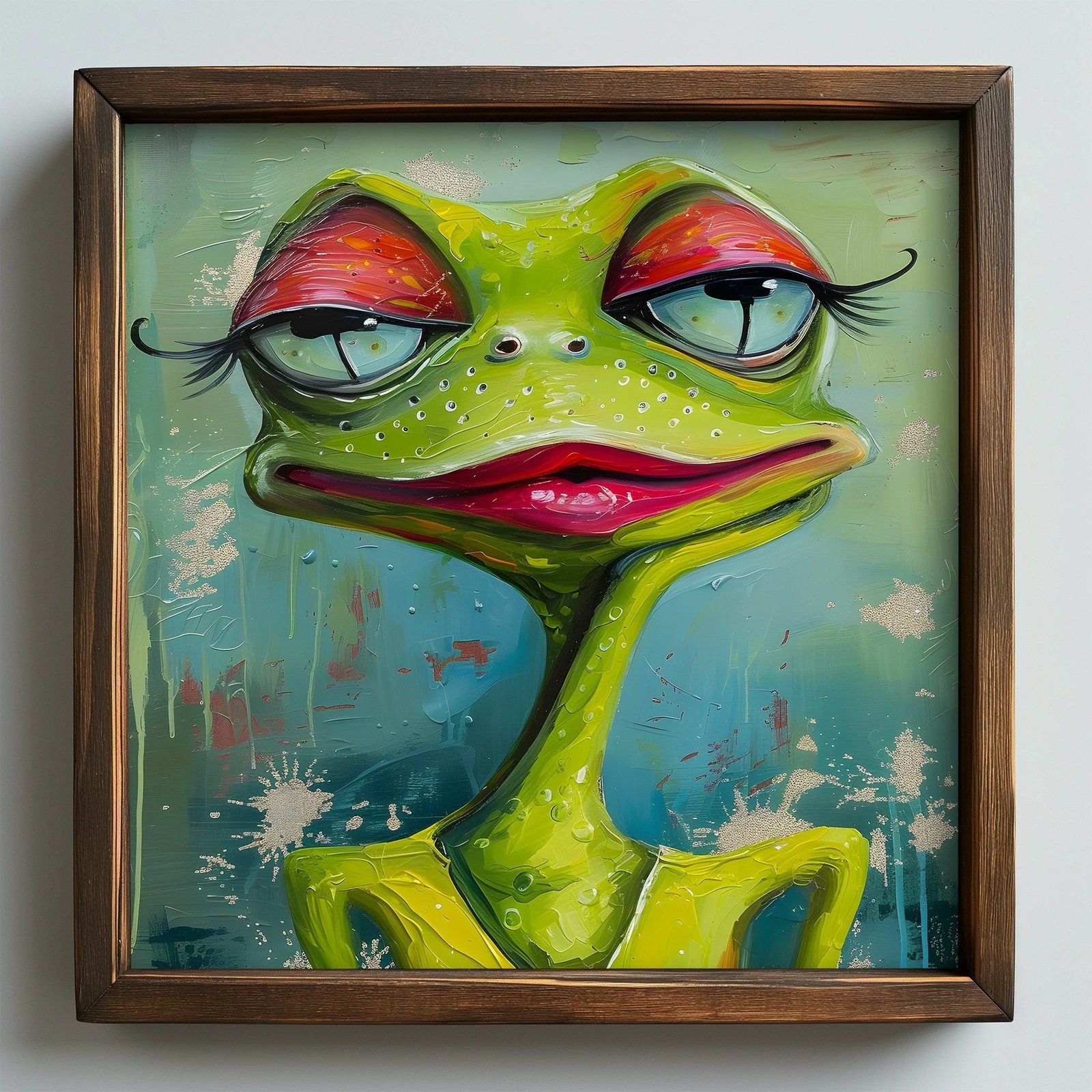 Pikturë dekorative me kornizë MDF, shumëngjyrëshe, Wallity, AI068, 50x50x3.5cm