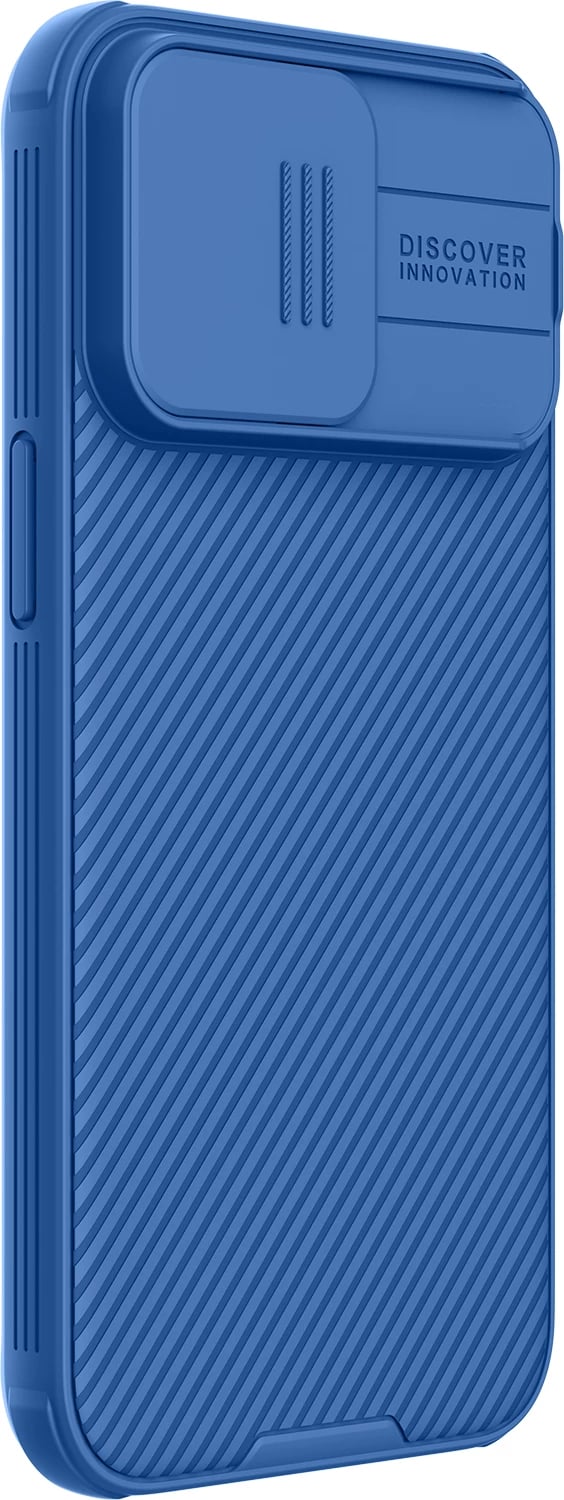 Mbështjellës Nillkin CamShield Pro Magnetic për iPhone 15 Pro Max, me mbrojtës kamere, Kaltër Mbështjellës Nillkin CamShield Pro Magnetic për iPhone 15 Pro Max, me mbrojtës kamere, Kaltër