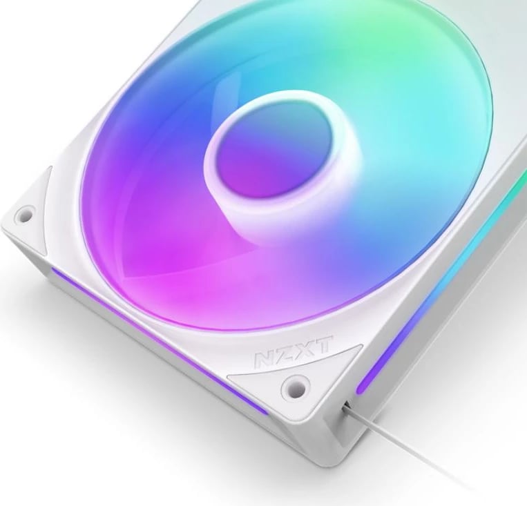 Ventilator kasë NZXT F Series F240 RGB Core Single-Frame, RF-U24HF-W1 (RFU24HFW1), 240mm, i bardhë