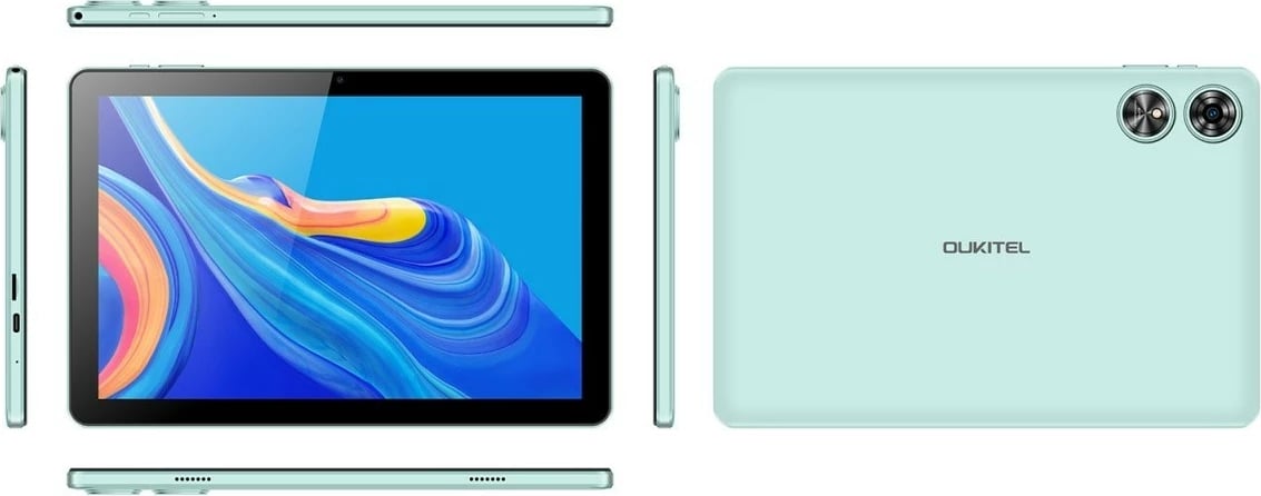 Tablet OUKITEL OT6 WIFI 10.1 inç, 4/64GB, Android 13, i gjelbër, me stilolaps