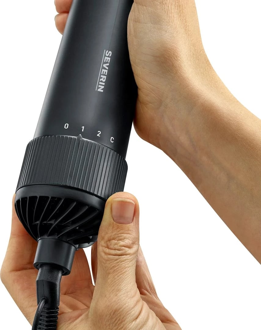 Furçë elektrike për stilim flokësh SEVERIN WL 0241, 1000 W, e zezë