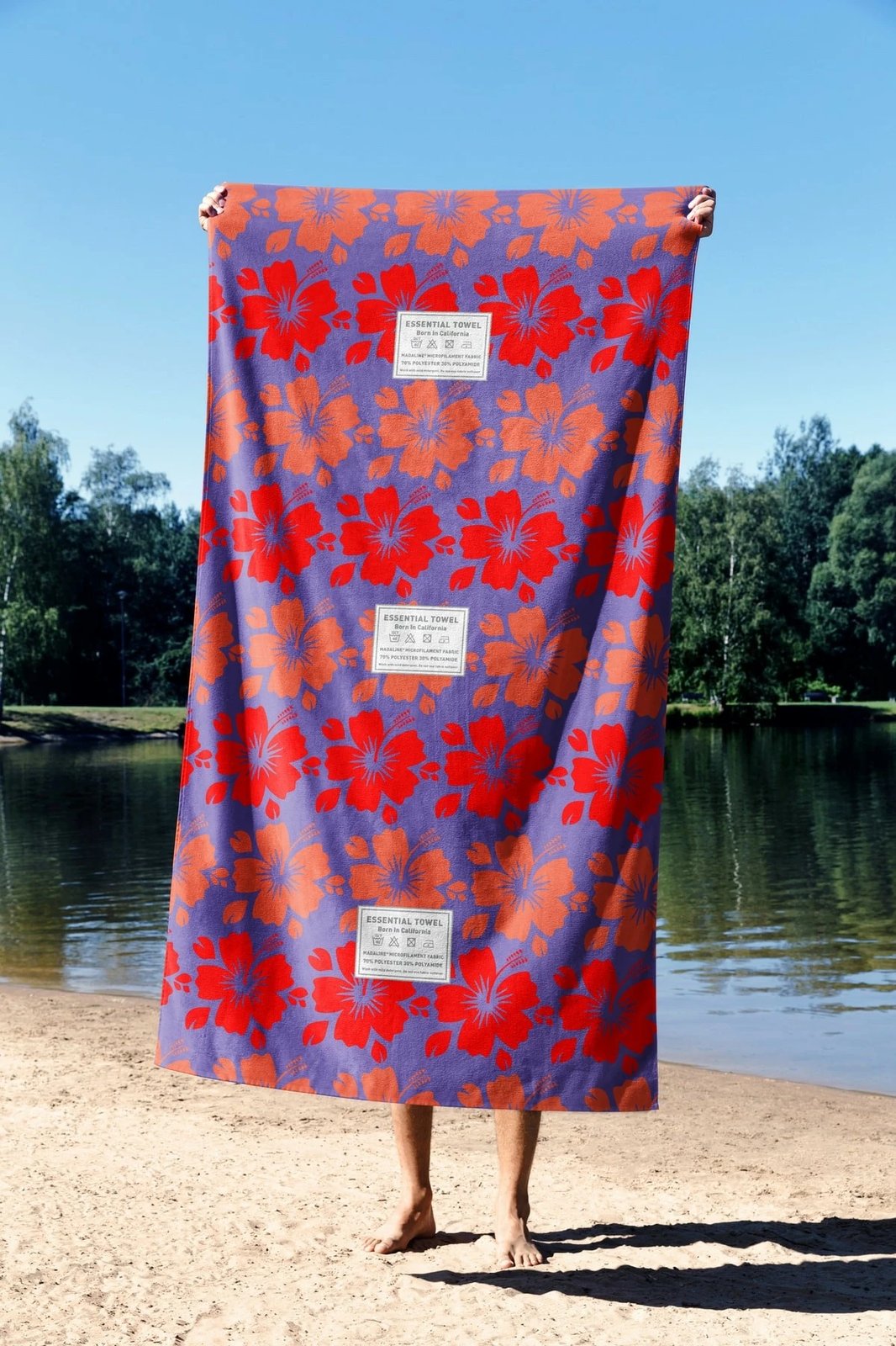 Peshqir plazhi Mijolnir, Tropical Vibes, 90x150cm