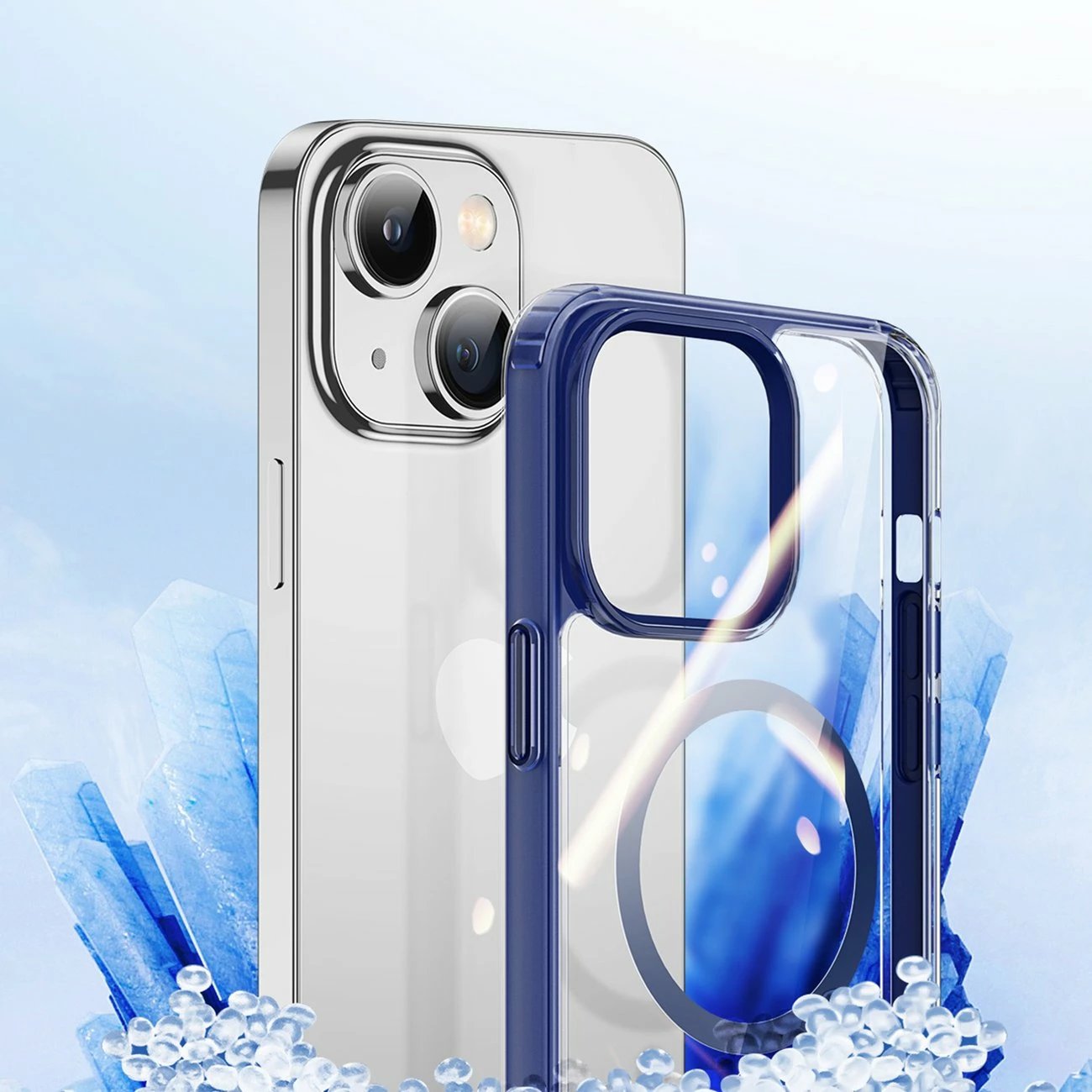Mbështjellës Dux Ducis Clin2 për iPhone 14 Plus, MagSafe, Kaltër